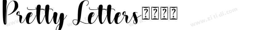 Pretty Letters字体转换